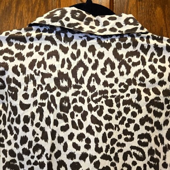 J Crew Animal Print Cotton Camp Shirt Sz XSMALL - Picture 3 of 15